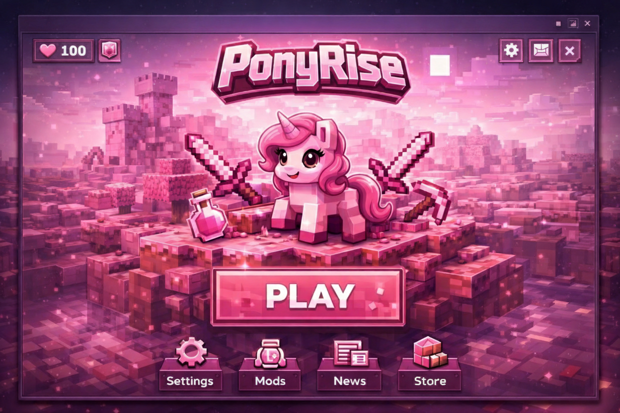 PonyClient launcher screenshot